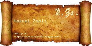 Makrai Zsolt névjegykártya